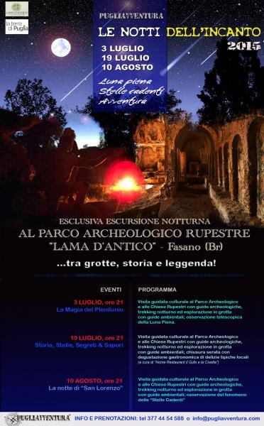 “LE NOTTI DELL’INCANTO DI PUGLIAVVENTURA” – ultimo appuntamento