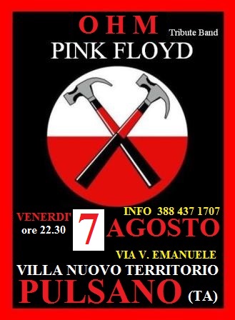 OHM PINK FLOYD presso Villa Nuovo Territorio