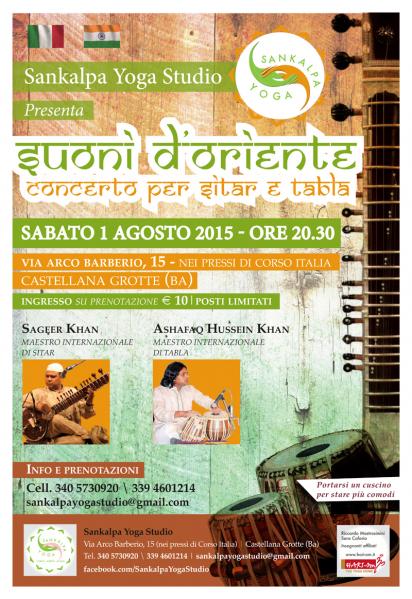 Suoni d'Oriente - Concerto per Sitar e Tabla