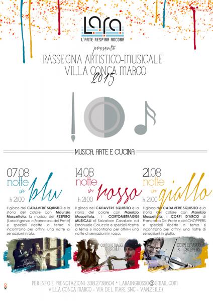 Musica, Arte e Cucina a Villa Conca Marco