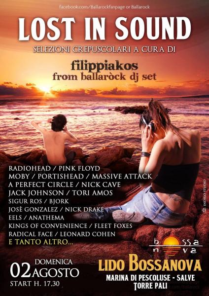 LOST IN SOUND al lido Bossa Nova, selezioni crepuscolari di Filippiakos da BALLAROCK