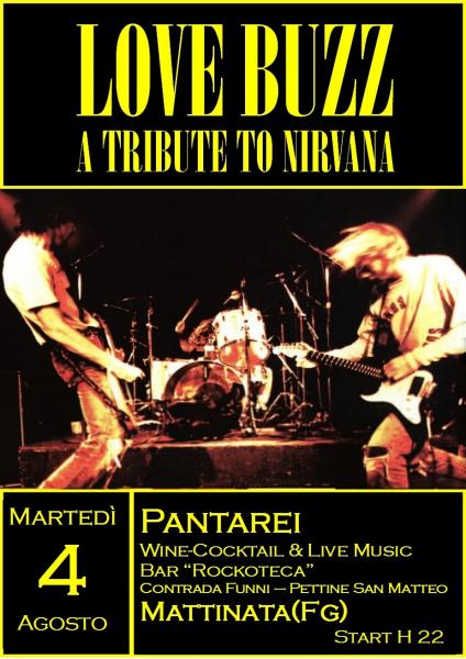 LOVE BUZZ in concerto - A Tribute to Nirvana