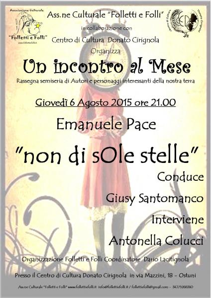 "Un incontro al Mese" con Emanuele Pace