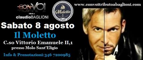 Sbarca al Moletto il Tributo a Claudio Baglioni:  "CON VOI"