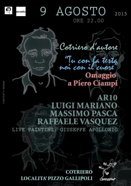 “TU CON LA TESTA NOI CON IL CUORE” – Omaggio a Piero Ciampi
