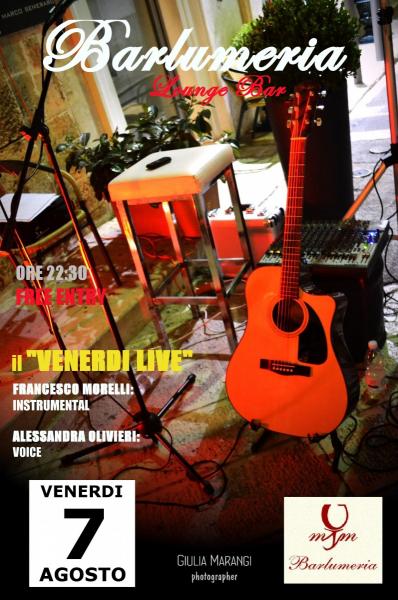 Francesco Morelli electro/acoustic show alla Barlumeria