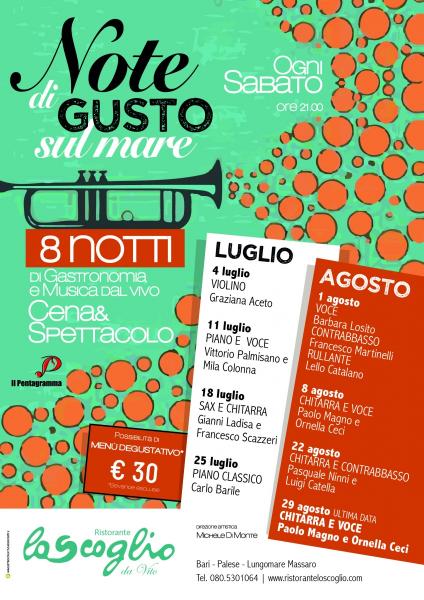 Note di gusto sul mare