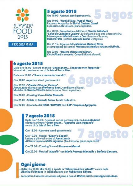 Summer Food 2015