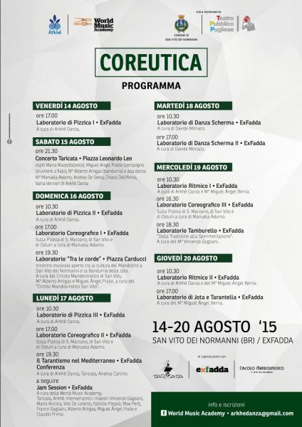 IL TARANTISMO NEL MEDITERRANEO - Seminario e Jam Session COREUTICA