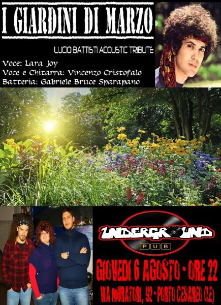 I Giardini di Marzo (Tributo Lucio Battisti) live