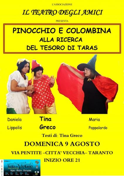 Pinocchio e Colombina alla ricerca del Tesoro di Taras