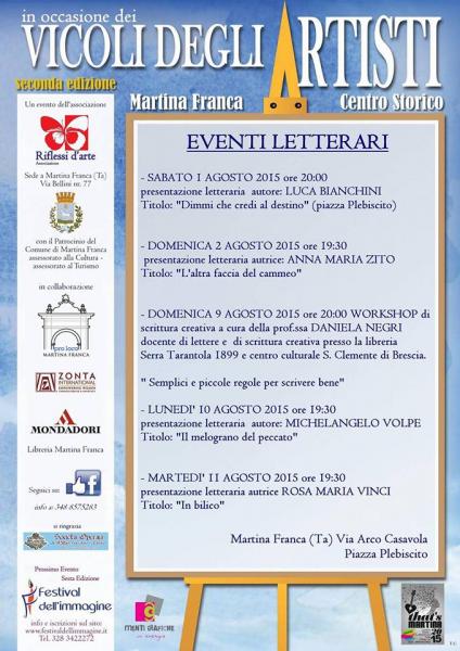 #Vicoli2015 presenta "In bilico" di Rosa Maria Vinci