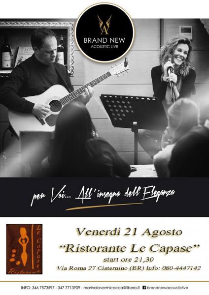 "Brand New Acoustic Live" at Ristorante Le Capase