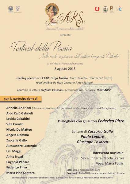 III FESTIVAL DELLA POESIA le Corti dei Miracoli BITONTO