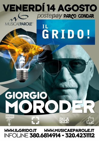 Il GRIDO FESTIVAL 2015 – Special guest GIORGIO MORODER