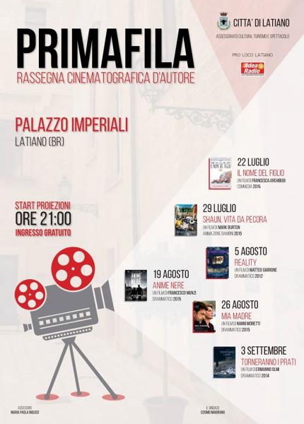 PRIMA FILA rassegna cinematografica d'autore - proiezione del film "Mia Madre"