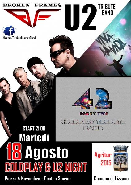 U2 & Coldplay Night - Broken Frames & 42 Tribute Band