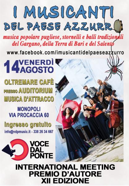 Musiche e danze popolari pugliesi con I Musicanti del Paese Azzurro