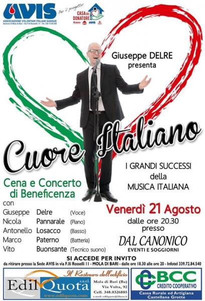 Cuore Italiano - I grandi successi della Musica Italiana con Giuseppe DELRE