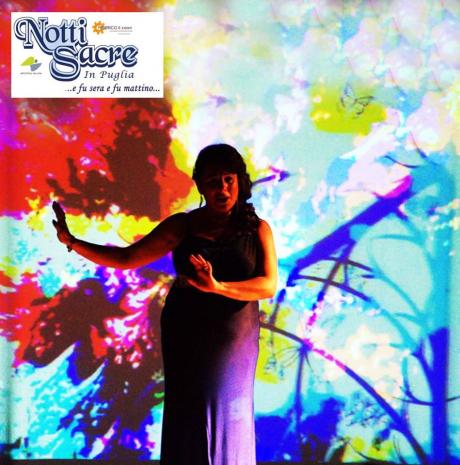 "Notti Sacre in Puglia" concerto della Soprano Nadia Divittorio e visual art di Miguel Gomez