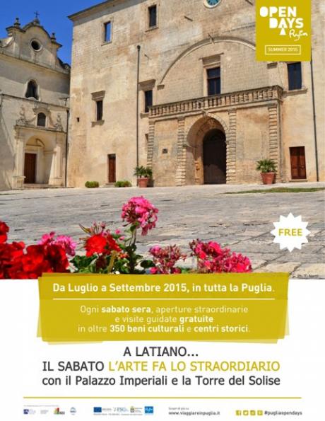 Puglia Open Days - visite guidate gratuite