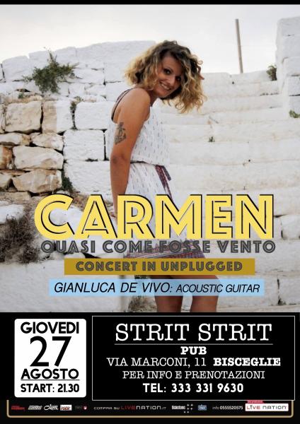 Concert in Unplugged - Carmen & Gianluca live at Strit Strit (Bisceglie)