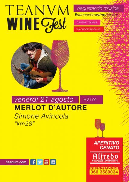 Merlot d'autore - Simone Avincola in concerto