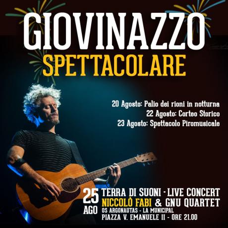 Terra di Suoni: Niccolò Fabi & Gnu Quartet in concerto