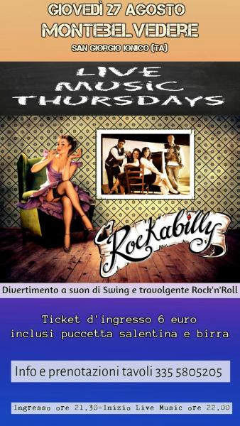 Live music Rockabilly: swing & rock 'n' roll.