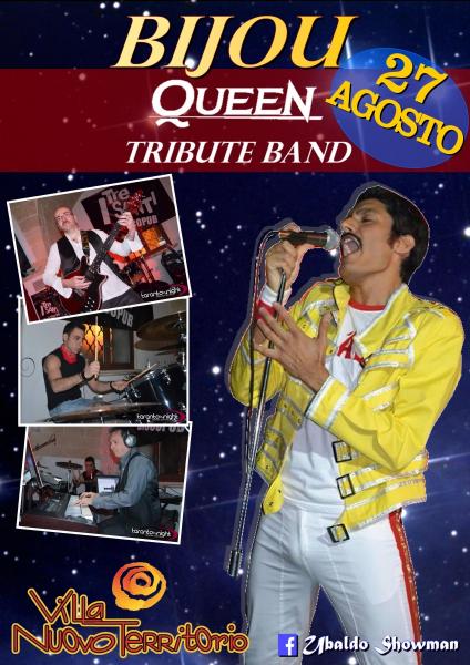 BIJOU - QUEEN Tribute Band a Villa Nuovo Territorio