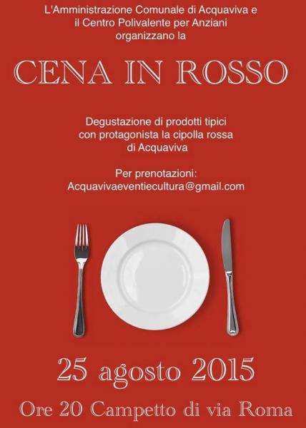 Cena in rosso