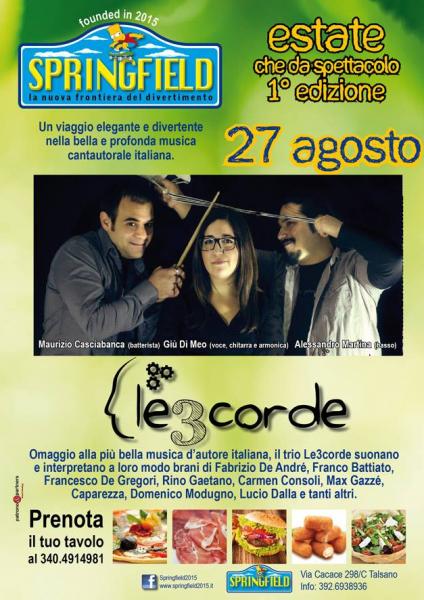 Le3corde in concerto a SPRINGFIELD (Talsano)