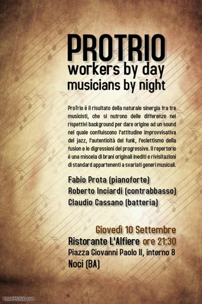 ProTrio in concerto all'Alfiere