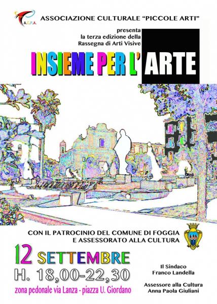Rassegna arti visive "Insieme per l'arte" 3^ edizione 2015
