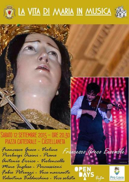 La Vita di Maria in musica Francesco Greco Ensemble -voce solista: Valentina Baldacchino