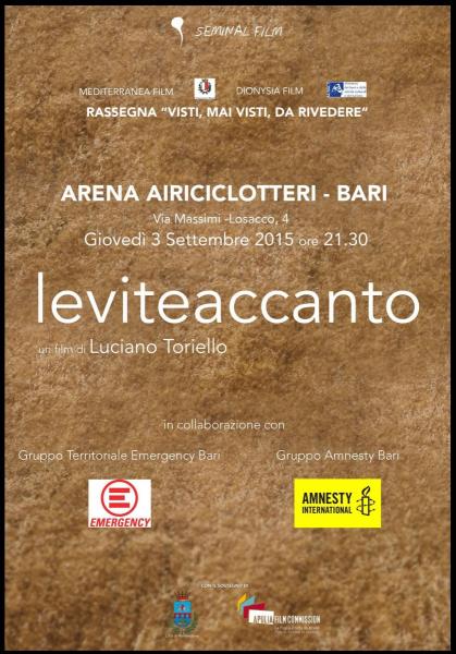 "leviteaccanto" di Luciano Toriello a Bari - Serata per Emergency e Amnesty International