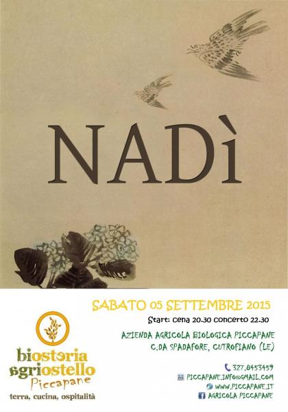 Nadì in concerto a Piccapane