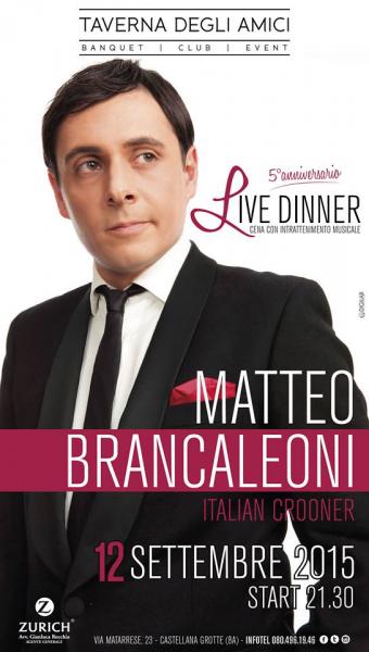 Matteo Brancaleoni, the Italian Crooner in concerto