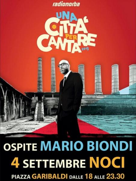 Mario Biondi ospite di “Una Città per Cantare”