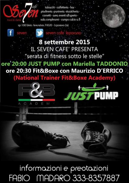 FITNESS SOTTO LE STELLE  al Seven cafe' di leporano