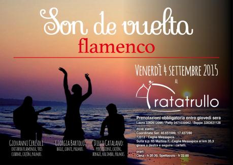 "RATATRULLO... cucina sincera" ospita il gruppo flamenco SON de VUELTA