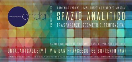 Spazio analitico: trasparenze, geometrie, profondità.