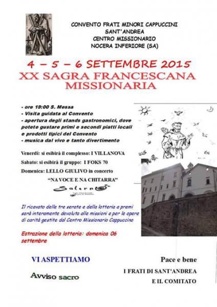 XX Sagra Francescana Missionaria