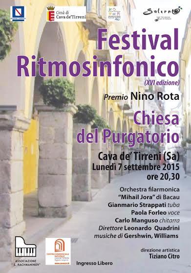 XVI edizione del Festival Ritmo Sinfonico - premio Nino Rota