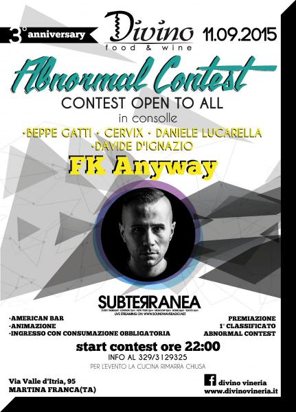 Abnormal Contest dj - Divino Vineria