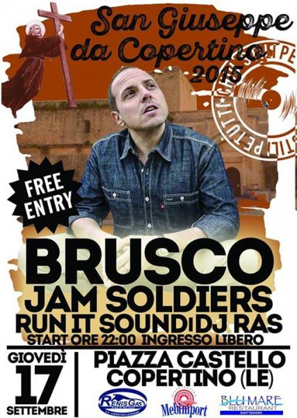 Brusco in concerto il 17 Settembre alla Festa di San Giuseppe da Copertino (LE)