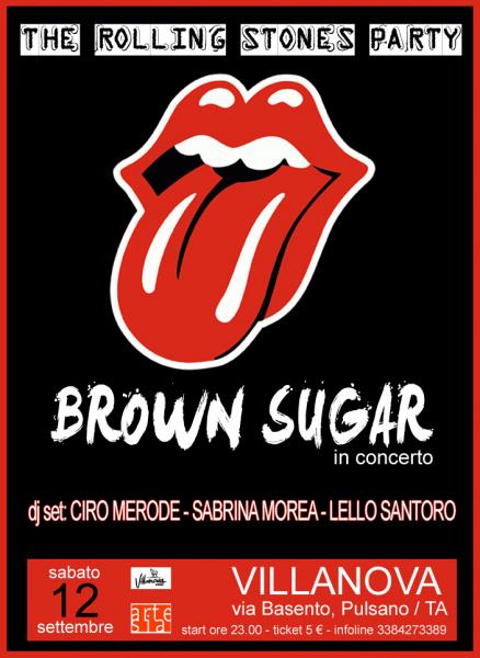 The Rolling Stones Party con The Brown Sugar in concerto + Ciro Merode - Sabrina Morea - Lello Santoro dj set