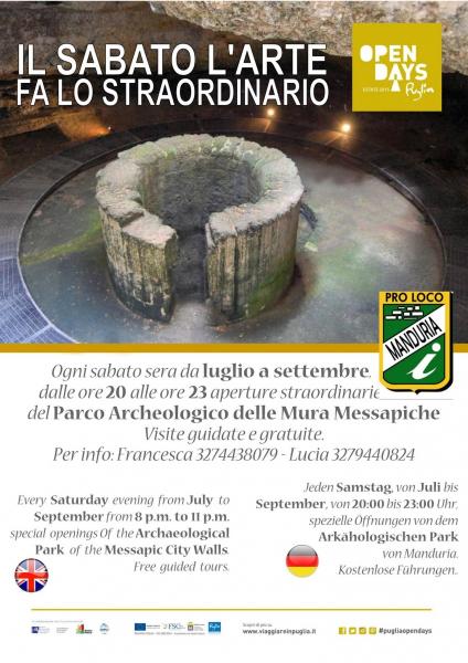 Puglia Open Days 2015  Manduria Parco Archeologico Delle Mura Messapiche