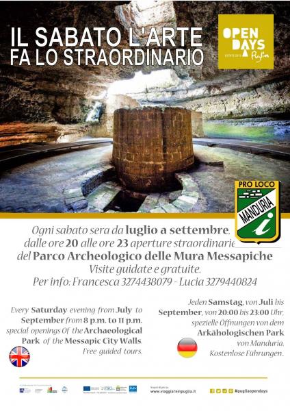 Puglia Open Days 2015  Manduria Parco Archeologico Delle Mura Messapiche - Ultimo Appuntamento