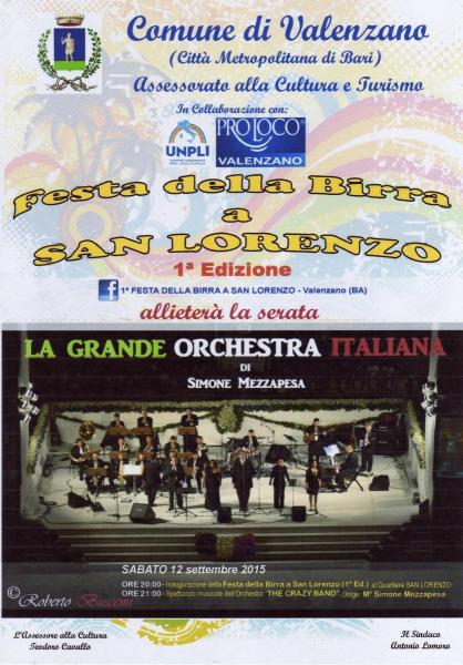 1^ Festa Della Birra a San Lorenzo - Valenzano (Ba)